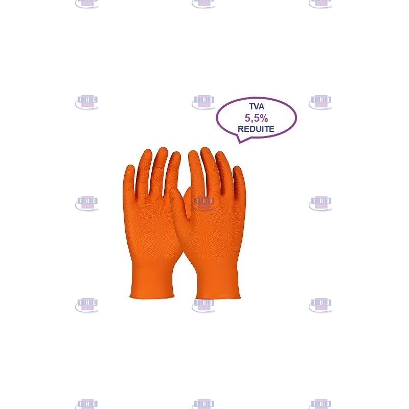 Gants de protection chimique en nitrile