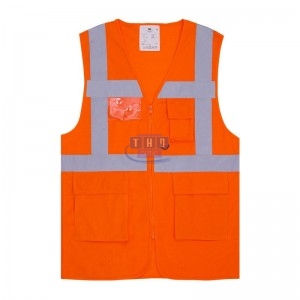 Gilet Safari haute visibilité Orange