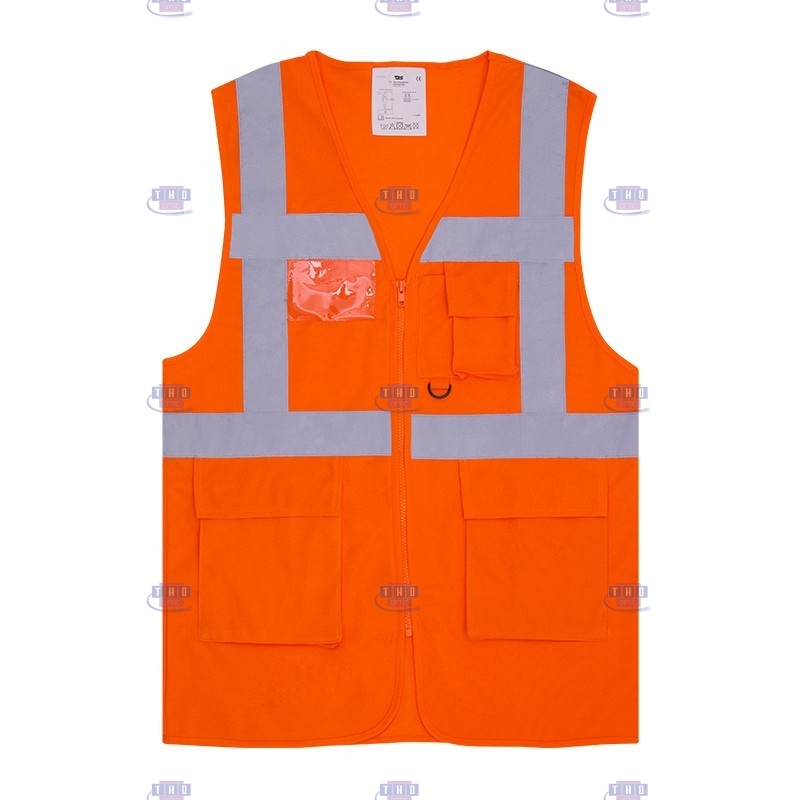 Gilet Safari haute visibilité Orange