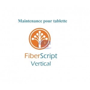 Abonnement de maintenance FiberScript Vertical sur tablette