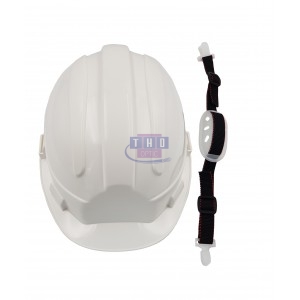 Kit casque de sécurité blanc avec jugulaire