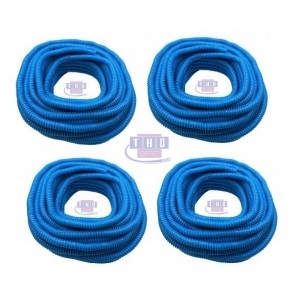 Lot de 10 bobines de gaine fendue bleue PVC