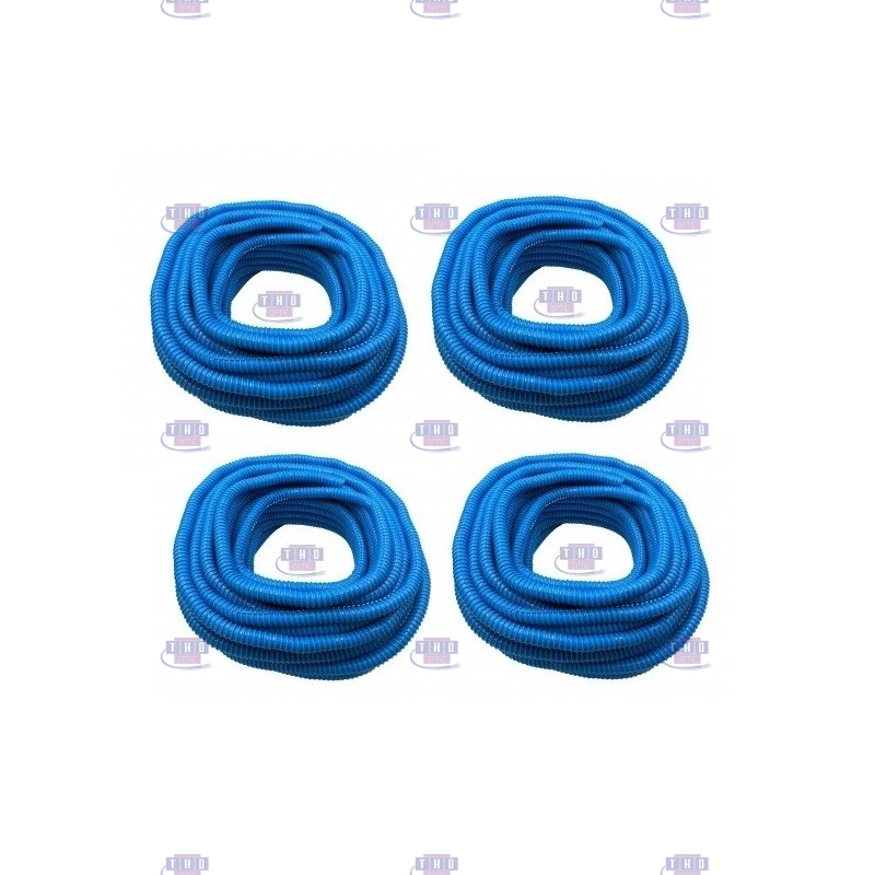 Lot de 10 bobines de gaine fendue bleue PVC