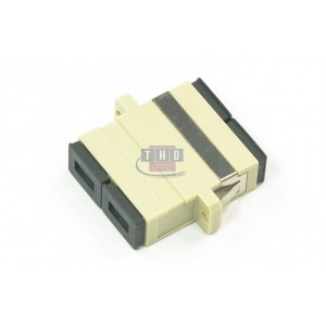 Raccord duplex multimode beige SC/PC