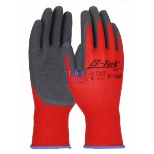 Lot de 12 gants de manutentions rouges